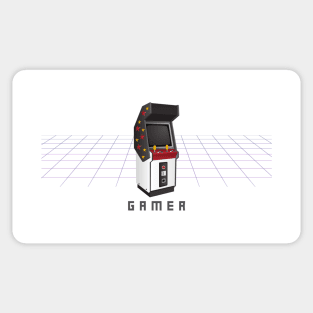 Retro Arcade Gamer Tee Sticker